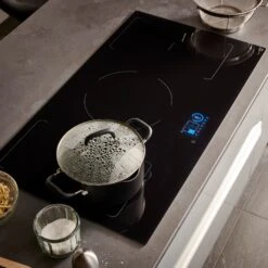 GoodHome Bamia GHIHAC90 5 Zone Glass Induction Hob (W)900mm - Black -Prime Kitchen goodhome bamia ghihac90 5 zone glass induction hob w 900mm black5059340445533 03i bq