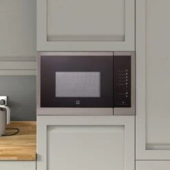 GoodHome Bamia GHMO25UK 25L Built-in Microwave - Brushed Black -Prime Kitchen goodhome bamia ghmo25uk 25l built in microwave brushed black5059340213781 01i bq