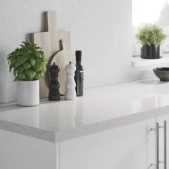 GoodHome Black & White Star Sparkle Effect Paper & Resin Back Panel, (H)600mm (W)2000mm (T)3mm -Prime Kitchen goodhome black white star sparkle effect paper resin back panel h 600mm w 2000mm t 3mm3663602637127 22i