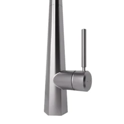 GoodHome Carya Silver Stainless Steel Effect Kitchen Side Lever Tap -Prime Kitchen goodhome carya silver stainless steel effect kitchen side lever tap3663602481881 37c bq