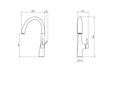 GoodHome Edulis Silver Stainless Steel Effect Kitchen Side Lever Tap -Prime Kitchen goodhome edulis silver stainless steel effect kitchen side lever tap3663602481898 01t bq