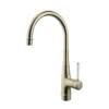 GoodHome Filbert Gold Brass Effect Kitchen Side Lever Tap -Prime Kitchen goodhome filbert gold brass effect kitchen side lever tap3663602481843 01c bq