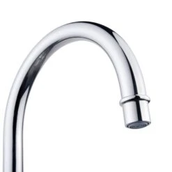 GoodHome Filbert Silver Chrome Effect Kitchen Twin Lever Tap -Prime Kitchen goodhome filbert silver chrome effect kitchen twin lever tap3663602481867 36c
