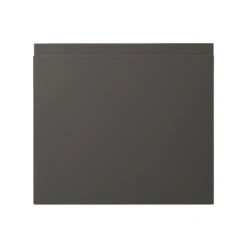 GoodHome Garcinia Gloss Anthracite Integrated Handle Drawer Front, Bridging Door & Bi Fold Door, (W)400mm (H)356mm (T)19mm