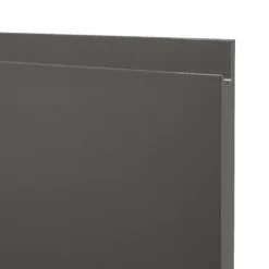 GoodHome Garcinia Gloss Anthracite Integrated Handle Highline Cabinet Door (W)450mm (H)715mm (T)19mm -Prime Kitchen goodhome garcinia gloss anthracite integrated handle highline cabinet door w 450mm h 715mm t 19mm5059340249841 37c bq