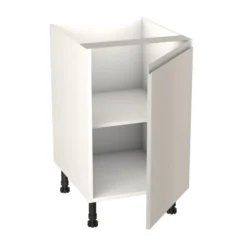 GoodHome Garcinia Gloss Light Grey Integrated Handle Base Kitchen Cabinet (W)500mm (H)720mm -Prime Kitchen goodhome garcinia gloss light grey integrated handle base kitchen cabinet w 500mm h 720mm5059340702322 21c bq