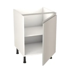 GoodHome Garcinia Gloss Light Grey Integrated Handle Base Kitchen Cabinet (W)600mm (H)720mm -Prime Kitchen goodhome garcinia gloss light grey integrated handle base kitchen cabinet w 600mm h 720mm5059340702339 21c bq