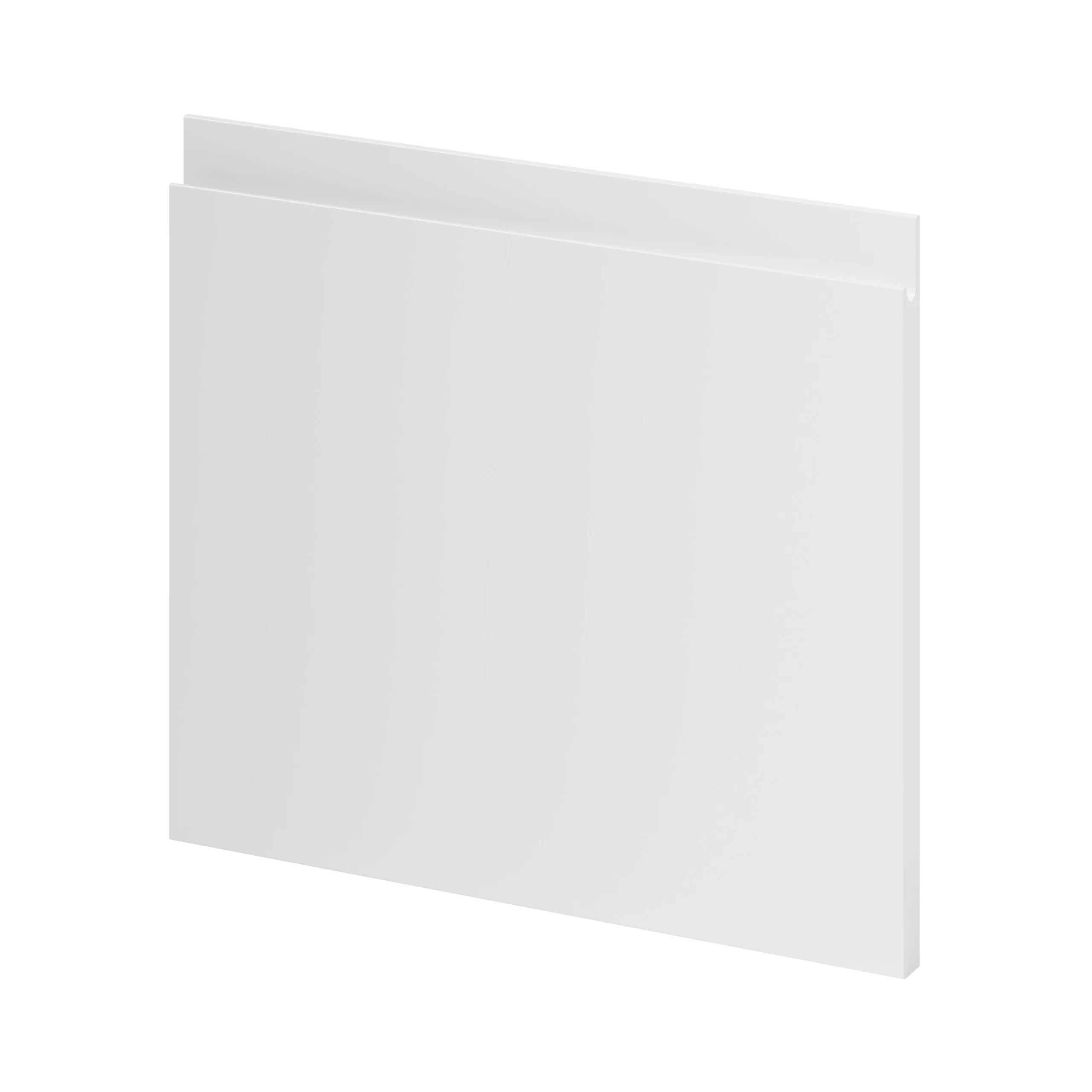 GoodHome Garcinia Gloss Light Grey Integrated Handle Drawer Front, Bridging Door & Bi Fold Door, (W)400mm (H)356mm (T)19mm 4 GoodHome Garcinia Gloss Light Grey Integrated Handle Drawer Front, Bridging Door & Bi Fold Door, (W)400mm (H)356mm (T)19mm - Image 2