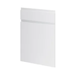 GoodHome Garcinia Gloss Light Grey Integrated Handle Drawer Front, (W)500mm (H)715mm (T)19mm -Prime Kitchen goodhome garcinia gloss light grey integrated handle drawer front w 500mm h 715mm t 19mm5059340089201 02c