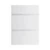 GoodHome Garcinia Gloss Light Grey Integrated Handle Drawer Front (W)500mm, Pack Of 3 -Prime Kitchen goodhome garcinia gloss light grey integrated handle drawer front w 500mm pack of 35059340089379 01c