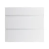 GoodHome Garcinia Gloss Light Grey Integrated Handle Drawer Front (W)800mm, Pack Of 3 -Prime Kitchen goodhome garcinia gloss light grey integrated handle drawer front w 800mm pack of 35059340089393 01c
