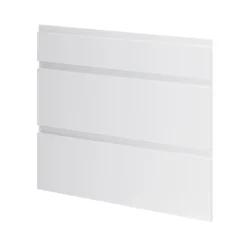 GoodHome Garcinia Gloss Light Grey Integrated Handle Drawer Front (W)800mm, Pack Of 3 -Prime Kitchen goodhome garcinia gloss light grey integrated handle drawer front w 800mm pack of 35059340089393 02c
