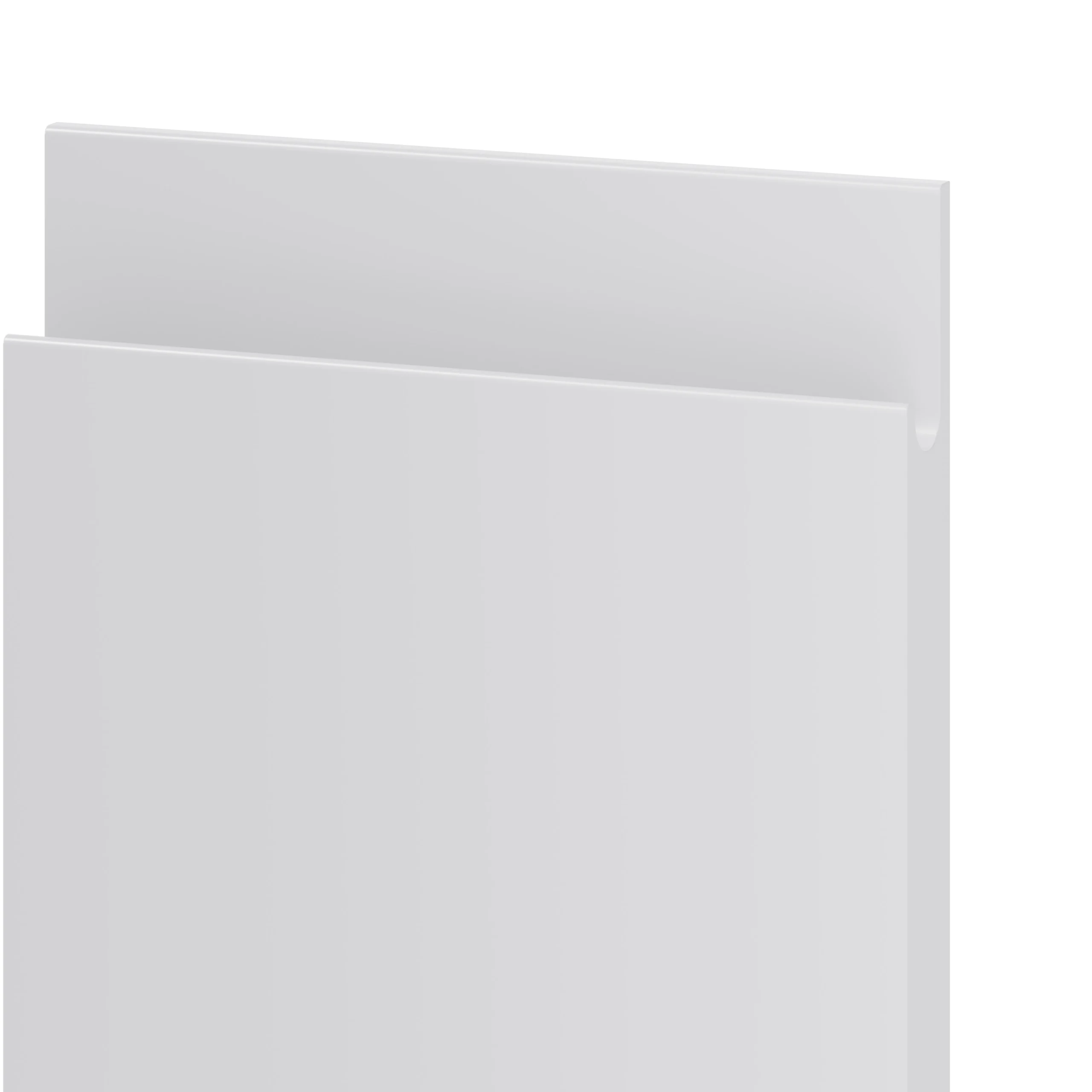 GoodHome Garcinia Gloss Light Grey Integrated Handle Highline Cabinet Door (W)600mm (H)715mm (T)19mm 5 GoodHome Garcinia Gloss Light Grey Integrated Handle Highline Cabinet Door (W)600mm (H)715mm (T)19mm - Image 3