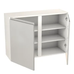 GoodHome Garcinia Gloss Light Grey Integrated Handle Wall Kitchen Cabinet (W)1000mm (H)720mm -Prime Kitchen goodhome garcinia gloss light grey integrated handle wall kitchen cabinet w 1000mm h 720mm5059340702353 21c bq