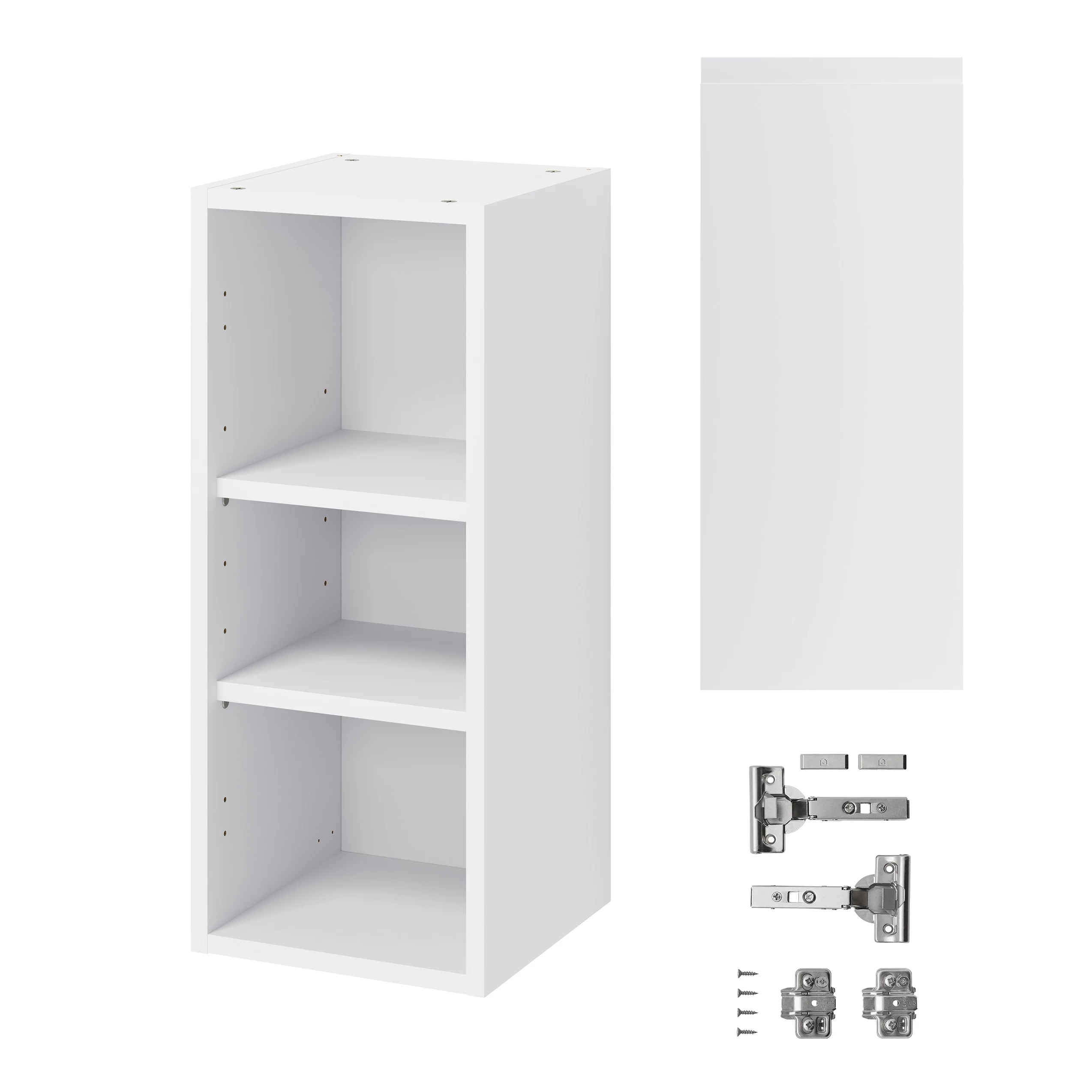 GoodHome Garcinia Gloss Light Grey Integrated Handle Wall Kitchen Cabinet (W)300mm (H)720mm 5 GoodHome Garcinia Gloss Light Grey Integrated Handle Wall Kitchen Cabinet (W)300mm (H)720mm - Image 3