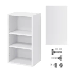 GoodHome Garcinia Gloss Light Grey Integrated Handle Wall Kitchen Cabinet (W)400mm (H)720mm -Prime Kitchen goodhome garcinia gloss light grey integrated handle wall kitchen cabinet w 400mm h 720mm5059340702377 07c bq