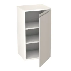 GoodHome Garcinia Gloss Light Grey Integrated Handle Wall Kitchen Cabinet (W)400mm (H)720mm -Prime Kitchen goodhome garcinia gloss light grey integrated handle wall kitchen cabinet w 400mm h 720mm5059340702377 21c bq