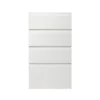 GoodHome Garcinia Gloss White Integrated Handle Drawer Front (W)400mm, Pack Of 4 1 GoodHome Garcinia Gloss White Integrated Handle Drawer Front (W)400mm, Pack Of 4 -Prime Kitchen goodhome garcinia gloss white integrated handle drawer front w 400mm pack of 43663602651185 02c bq