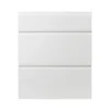 GoodHome Garcinia Gloss White Integrated Handle Drawer Front (W)600mm, Pack Of 3 -Prime Kitchen goodhome garcinia gloss white integrated handle drawer front w 600mm pack of 33663602651161 02c bq