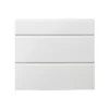 GoodHome Garcinia Gloss White Integrated Handle Drawer Front (W)800mm, Pack Of 3 -Prime Kitchen goodhome garcinia gloss white integrated handle drawer front w 800mm pack of 33663602651178 02c bq