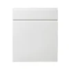 GoodHome Garcinia Gloss White Integrated Handle Drawerline Cabinet Door, (W)600mm (H)715mm (T)19mm -Prime Kitchen goodhome garcinia gloss white integrated handle drawerline cabinet door w 600mm h 715mm t 19mm3663602650966 02c bq