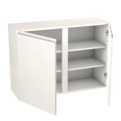 GoodHome Garcinia Gloss White Integrated Handle Wall Kitchen Cabinet (W)1000mm (H)720mm -Prime Kitchen goodhome garcinia gloss white integrated handle wall kitchen cabinet w 1000mm h 720mm5059340702469 21c bq