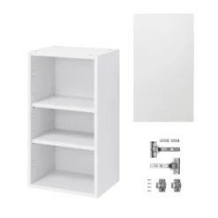 GoodHome Garcinia Gloss White Integrated Handle Wall Kitchen Cabinet (W)400mm (H)720mm -Prime Kitchen goodhome garcinia gloss white integrated handle wall kitchen cabinet w 400mm h 720mm5059340702483 07c bq
