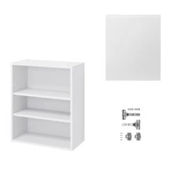 GoodHome Garcinia Gloss White Integrated Handle Wall Kitchen Cabinet (W)600mm (H)720mm -Prime Kitchen goodhome garcinia gloss white integrated handle wall kitchen cabinet w 600mm h 720mm5059340702506 07c bq