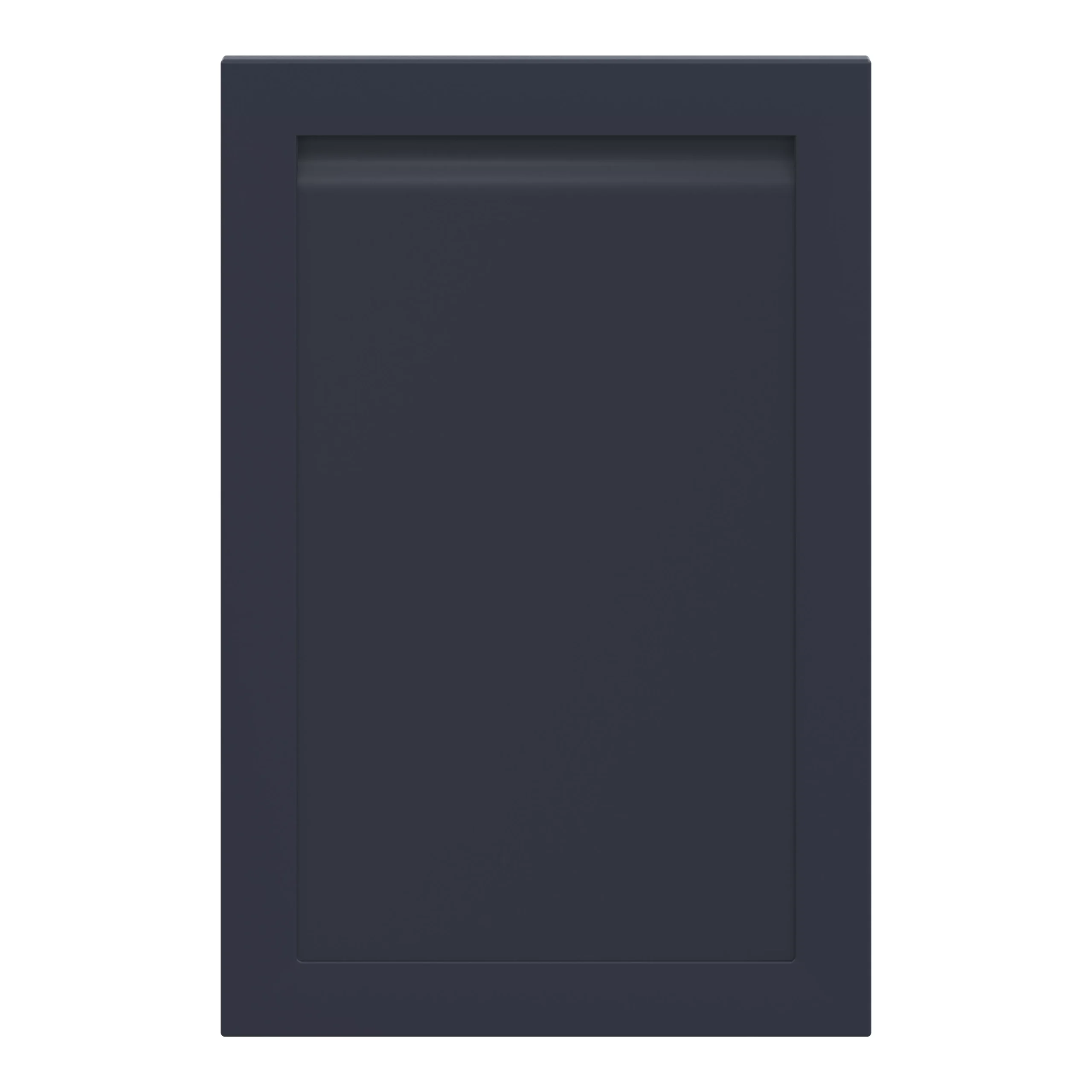 GoodHome Garcinia Matt Navy Blue Integrated Handle Shaker Tall Wall Cabinet Door (W)600mm (H)895mm (T)20mm 3 GoodHome Garcinia Matt Navy Blue Integrated Handle Shaker Tall Wall Cabinet Door (W)600mm (H)895mm (T)20mm