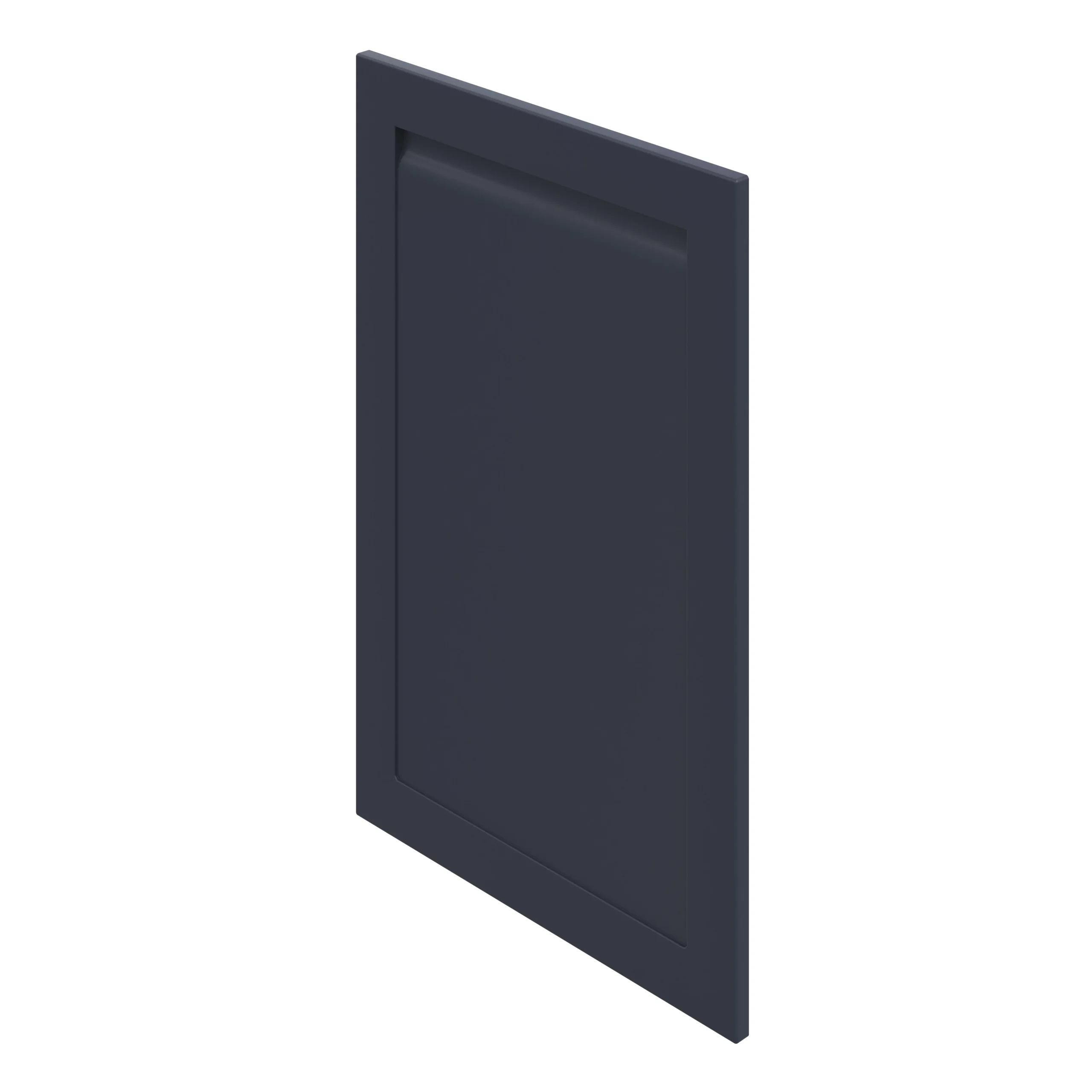 GoodHome Garcinia Matt Navy Blue Integrated Handle Shaker Tall Wall Cabinet Door (W)600mm (H)895mm (T)20mm 4 GoodHome Garcinia Matt Navy Blue Integrated Handle Shaker Tall Wall Cabinet Door (W)600mm (H)895mm (T)20mm - Image 2