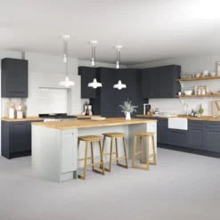 GoodHome Garcinia Matt Navy Blue Shaker Standard Appliance Front Edge Panel (H)58mm (W)597mm -Prime Kitchen goodhome garcinia matt navy blue shaker standard appliance front edge panel h 58mm w 597mm5059340129051 20i