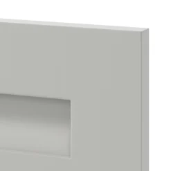 GoodHome Garcinia Matt Stone Integrated Handle Shaker Drawer Front (W)400mm, Pack Of 4 -Prime Kitchen goodhome garcinia matt stone integrated handle shaker drawer front w 400mm pack of 43663602473299 37c bq