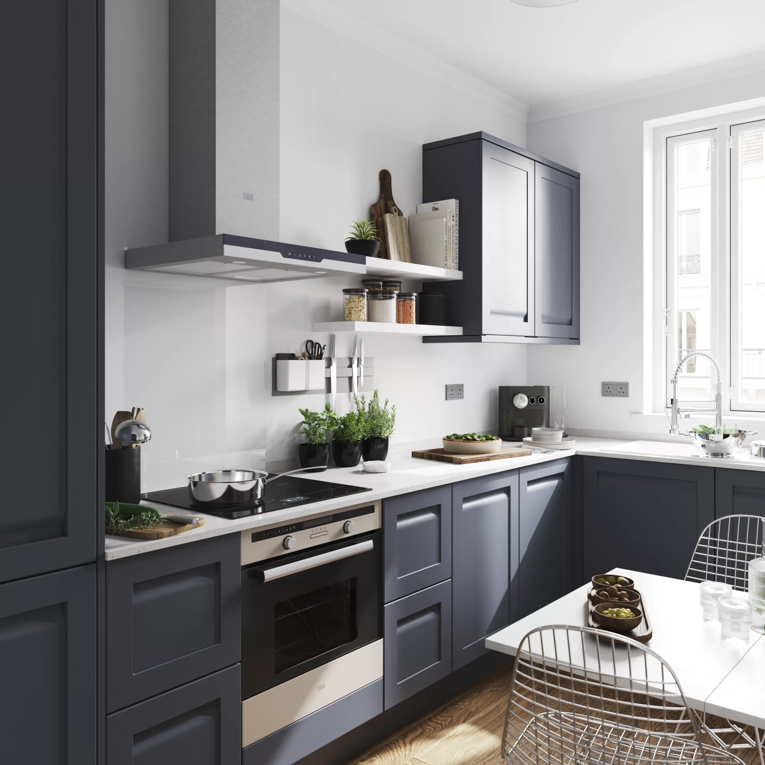 GoodHome Garcinia Matt Stone Integrated Handle Shaker Drawerline Cabinet Door, (W)300mm (H)715mm (T)20mm 6 GoodHome Garcinia Matt Stone Integrated Handle Shaker Drawerline Cabinet Door, (W)300mm (H)715mm (T)20mm - Image 4