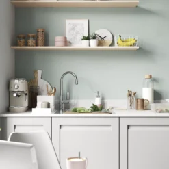 GoodHome Garcinia Matt Stone Integrated Handle Shaker Highline Cabinet Door (W)300mm (H)715mm (T)20mm -Prime Kitchen goodhome garcinia matt stone integrated handle shaker highline cabinet door w 300mm h 715mm t 20mm3663602791935 02i