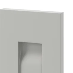 GoodHome Garcinia Matt Stone Integrated Handle Shaker Tall Wall Cabinet Door (W)150mm (H)895mm (T)20mm -Prime Kitchen goodhome garcinia matt stone integrated handle shaker tall wall cabinet door w 150mm h 895mm t 20mm3663602473114 37c bq