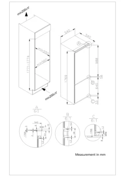 GoodHome GHBI7030FFUK 70:30 Classic Integrated Automatic Defrost Fridge Freezer - White -Prime Kitchen goodhome ghbi7030ffuk 70 30 classic integrated automatic defrost fridge freezer white5059340169538 01t