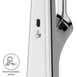 GoodHome Guntur Chrome-plated Kitchen Side Lever Pull Out Sensor Tap -Prime Kitchen goodhome guntur chrome plated kitchen side lever pull out sensor tap5059340452524 73c EN