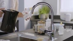 GoodHome Guntur Chrome-plated Kitchen Side Lever Sensor Tap -Prime Kitchen goodhome guntur chrome plated kitchen side lever sensor tap5059340452531 KFG EN