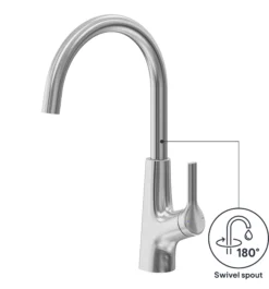 GoodHome Guntur Stainless Steel Effect Kitchen Side Lever Sensor Tap -Prime Kitchen goodhome guntur stainless steel effect kitchen side lever sensor tap5059340452548 71c EN