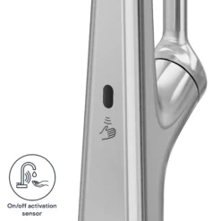 GoodHome Guntur Stainless Steel Effect Kitchen Side Lever Sensor Tap -Prime Kitchen goodhome guntur stainless steel effect kitchen side lever sensor tap5059340452548 73c EN