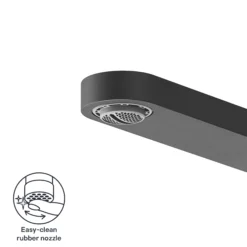 GoodHome Havarti Black Graphite Effect Kitchen Side Lever Tap -Prime Kitchen goodhome havarti black graphite effect kitchen side lever tap5059340452913 72c EN
