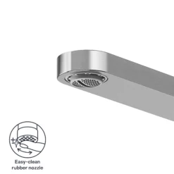 GoodHome Havarti Stainless Steel Effect Kitchen Side Lever Tap -Prime Kitchen goodhome havarti stainless steel effect kitchen side lever tap5059340452906 72c EN