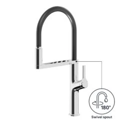GoodHome Horopito Chrome-plated Kitchen Spring Neck Sensor Tap -Prime Kitchen goodhome horopito chrome plated kitchen spring neck sensor tap5059340452555 71c EN 1