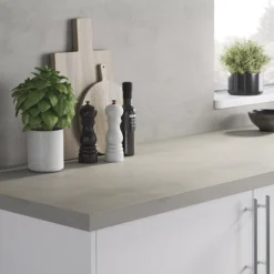 GoodHome Kala Concrete Effect Laminate & Particle Board Back Panel, (H)600mm (W)3000mm (T)8mm -Prime Kitchen goodhome kala concrete effect laminate particle board back panel h 600mm w 3000mm t 8mm5059340159577 21i