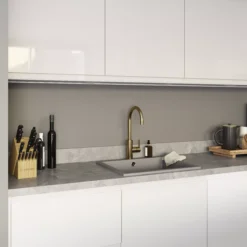 GoodHome Kala Pietra Grey Worktop Edging Tape, (L)3m -Prime Kitchen goodhome kala pietra grey worktop edging tape l 3m5059340795034 02i