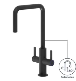 GoodHome Kamut Black Graphite Effect Kitchen Twin Lever Tap 25 GoodHome Kamut Black Graphite Effect Kitchen Twin Lever Tap -Prime Kitchen goodhome kamut black graphite effect kitchen twin lever tap5059340452685 71c EN