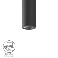 GoodHome Kamut Black Graphite Effect Kitchen Twin Lever Tap 29 GoodHome Kamut Black Graphite Effect Kitchen Twin Lever Tap -Prime Kitchen goodhome kamut black graphite effect kitchen twin lever tap5059340452685 72c EN