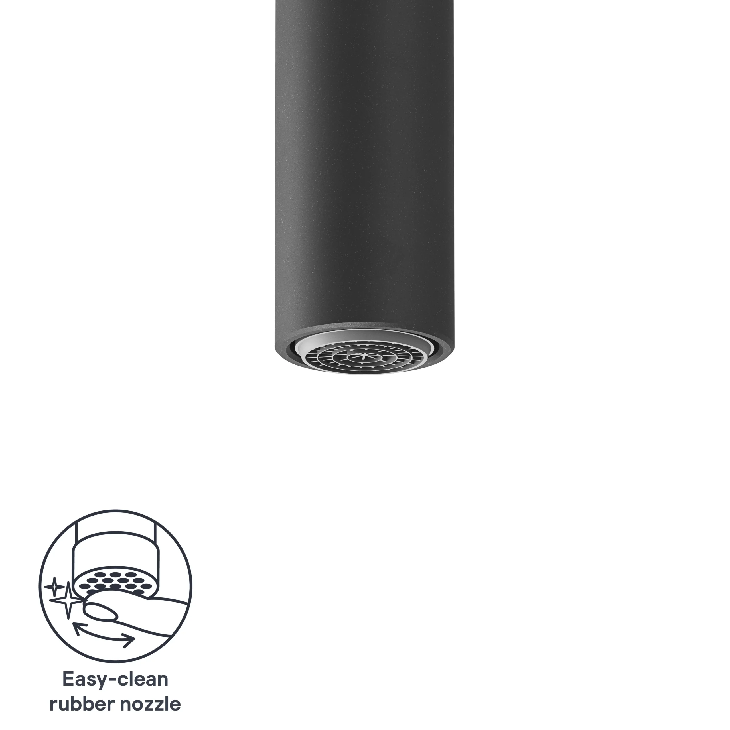 GoodHome Kamut Black Graphite Effect Kitchen Twin Lever Tap 14 GoodHome Kamut Black Graphite Effect Kitchen Twin Lever Tap - Image 12