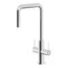 GoodHome Kamut Chrome-plated Kitchen Twin Lever Tap 1 GoodHome Kamut Chrome-plated Kitchen Twin Lever Tap -Prime Kitchen goodhome kamut chrome plated kitchen twin lever tap5059340452661 01c
