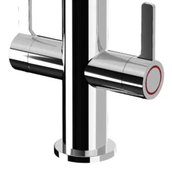 GoodHome Kamut Chrome-plated Kitchen Twin Lever Tap -Prime Kitchen goodhome kamut chrome plated kitchen twin lever tap5059340452661 37c